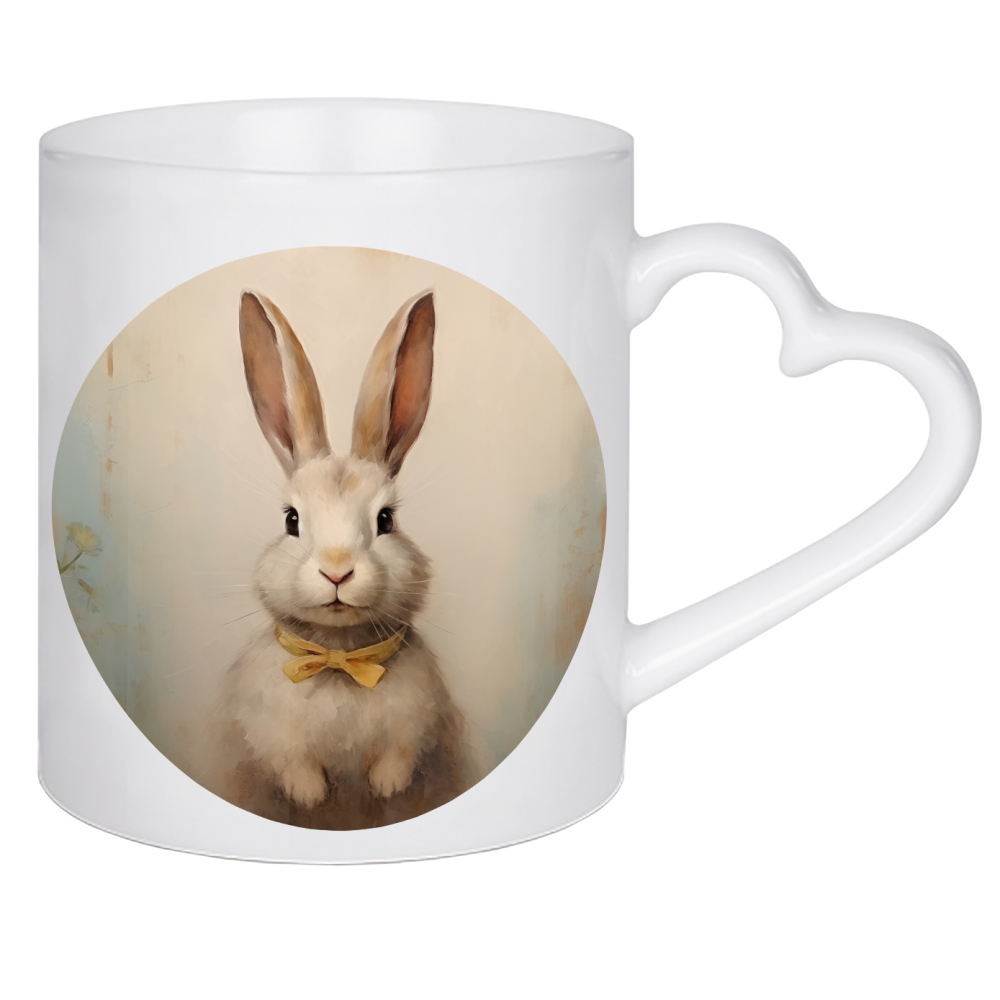 Herztasse "Süßes Kaninchen" artboxONE - Natur,Tiere,Abstrakt