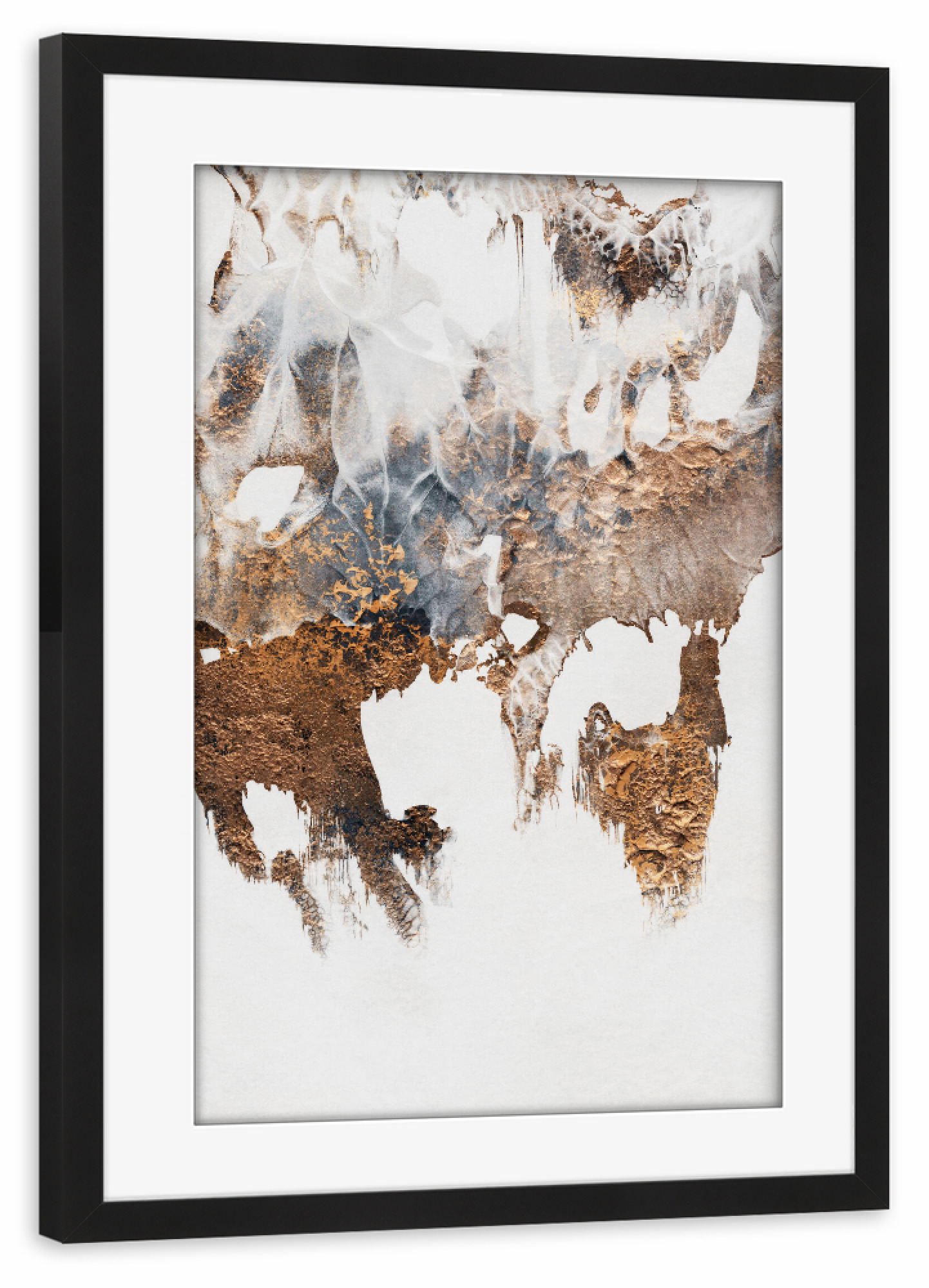 Poster mit Rahmen schwarz "Reflect" artboxONE - Abstrakt - Abstract,Paint,Painting,Acrylic