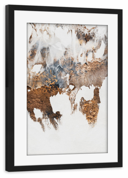 Poster mit Rahmen schwarz "Reflect" artboxONE - Abstrakt - Abstract,Paint,Painting,Acrylic