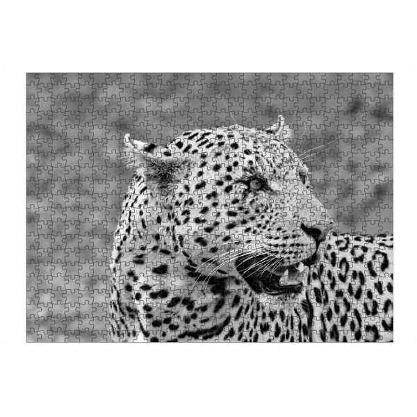 Puzzle Ravensburger "Leopard Großkatze" artboxONE - Natur,Tiere,Schwarzweiß,Reise / Afrika