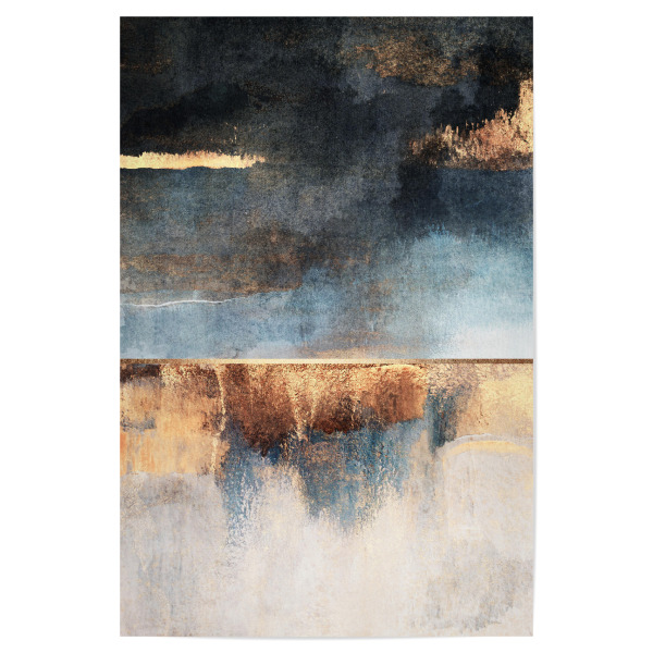 Poster "Storm" artboxONE - Abstrakt - Abstract,Paint,Paintimg,Storm,Stormy,Abstract nature,Gold