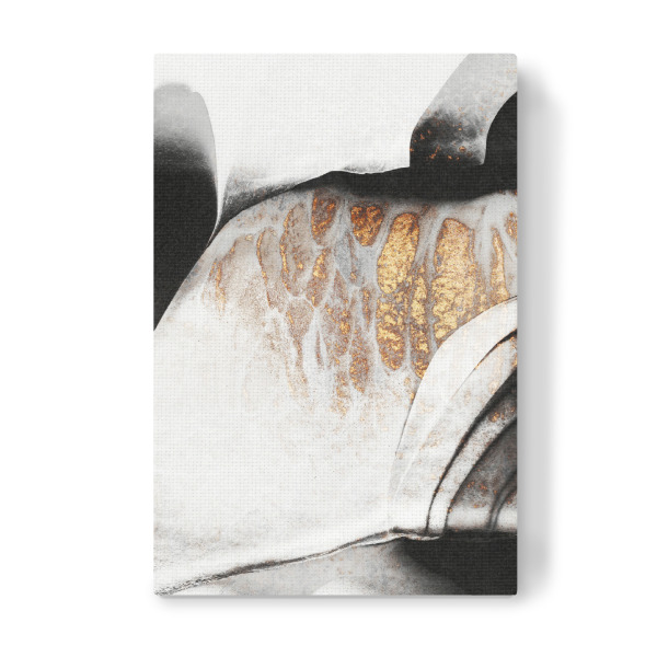 Leinwandbild "Gold Veins" artboxONE - Abstrakt - Abstract,Abstraction,Paint,Painting,Black and gold,Acrylic,Gold