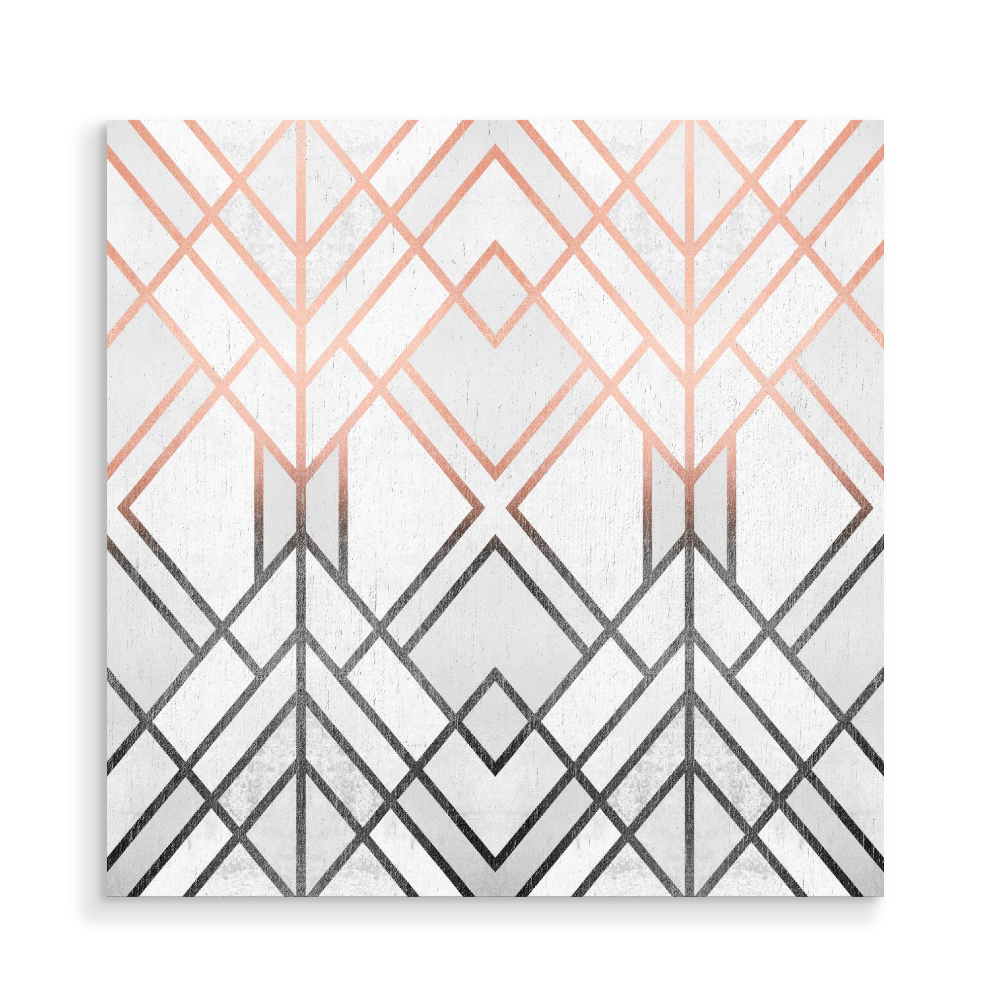 Holzbild "Gradient Geo" artboxONE - Abstrakt,Geometrie - Abstract,Lines,Geo,Geometry,Geometric,Art deco,Gradient,Ombre