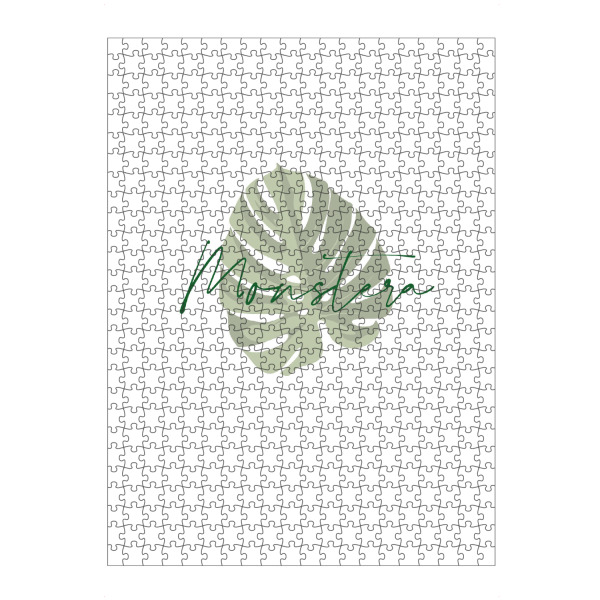Puzzle Ravensburger "Pflanze Monstera" artboxONE - Typografie,Natur,Floral