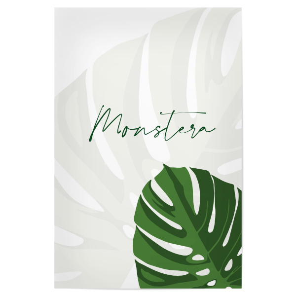 Poster "Monstera Pflanze" artboxONE - Typografie,Natur,Floral