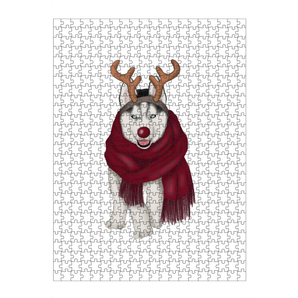 artboxONE Puzzle "Reindog Illustration" artboxONE - Natur,Tiere,Comic,Weihnachten,Festivals