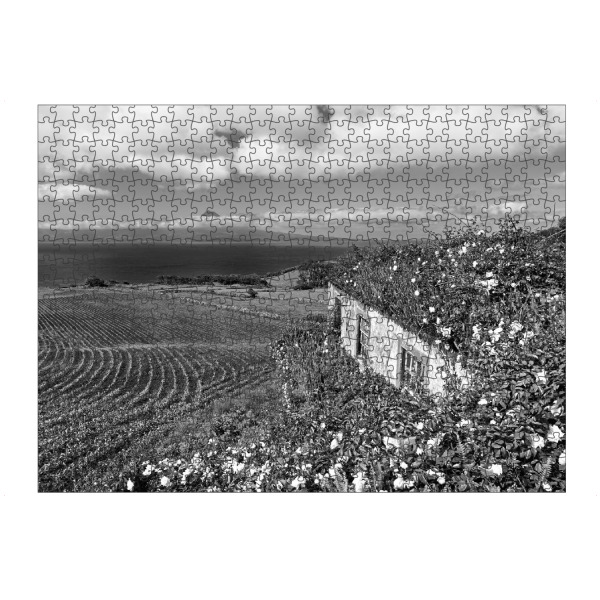 Puzzle Ravensburger "Azoren - Lost place" artboxONE - Natur,Schwarzweiß,Reise / Strand und Meer,Reise / Länder