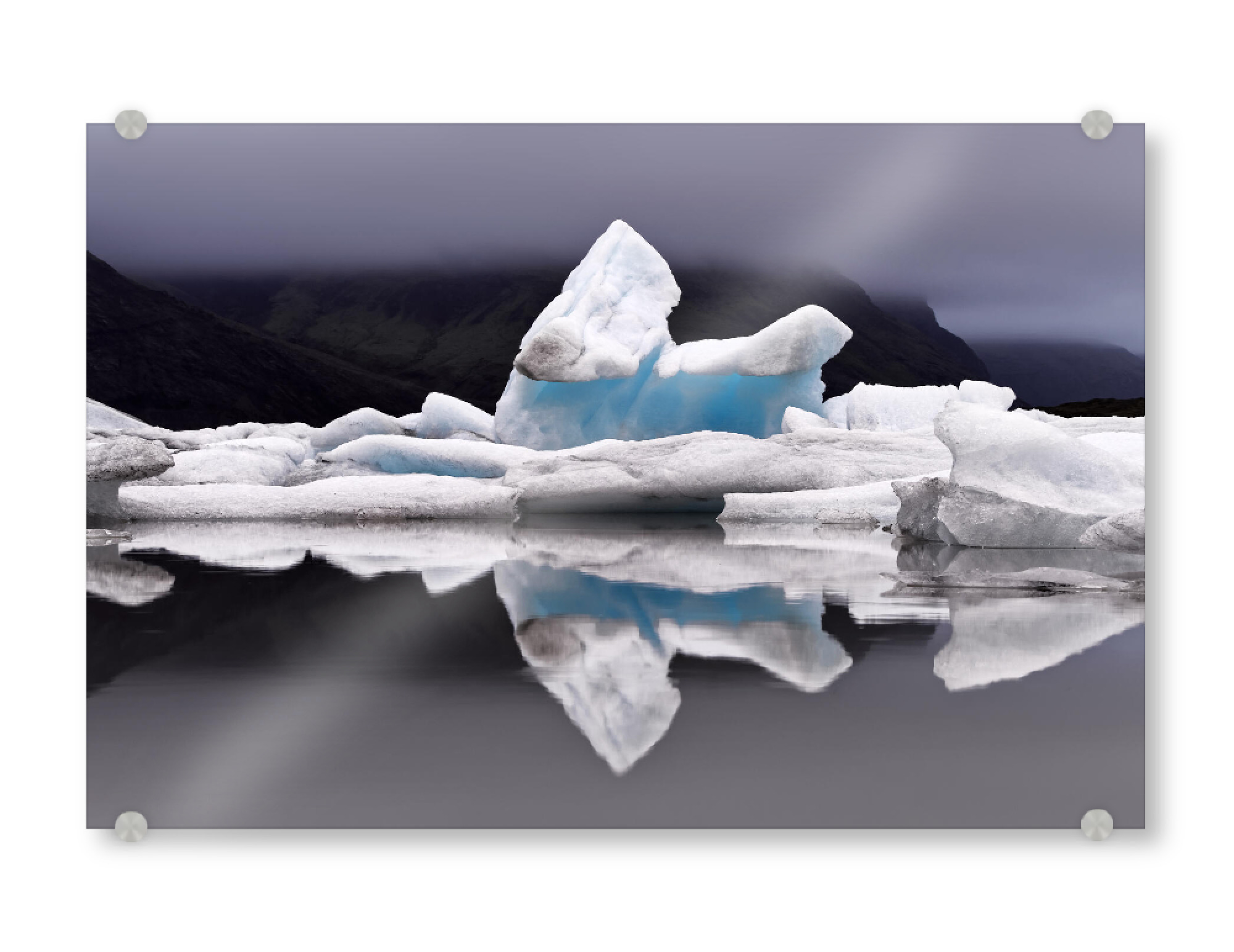Acrylglasbild "Eisformation mit Spiegelung" artboxONE - Natur,Reise / Länder