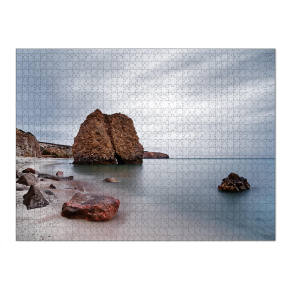 Puzzle Ravensburger "Strand mit Steinblöcken" artboxONE - Natur,Reise,Reise / Strand und Meer