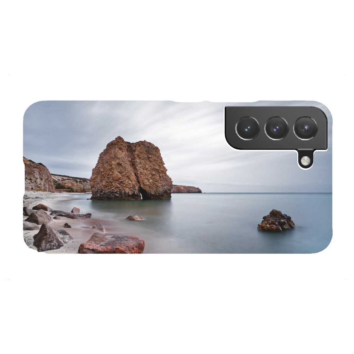 "Strand mit Steinblöcken"für Samsung Galaxy - Premium-Case Handyhülle artboxONE