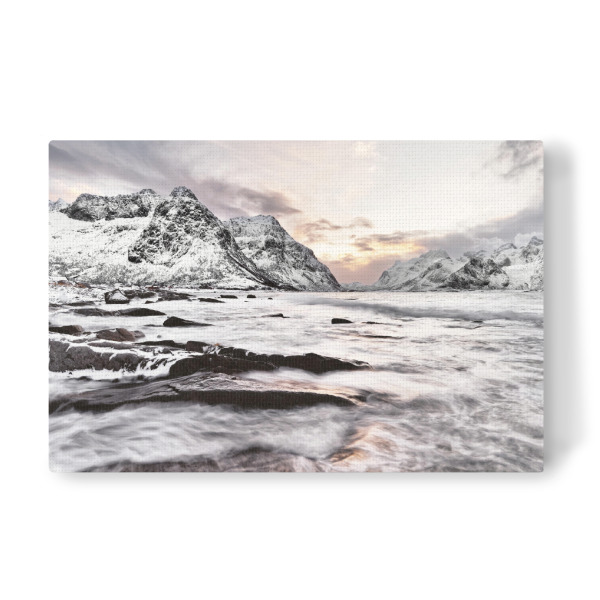 Leinwandbild "Kalter Sonnenaufgang" artboxONE - Natur,Reise,Reise / Länder