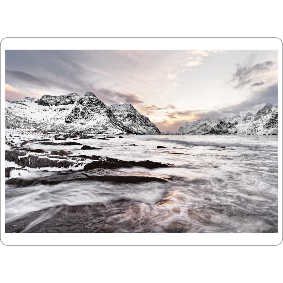 Tischset "Kalter Sonnenaufgang" artboxONE - Natur,Reise,Reise / Länder