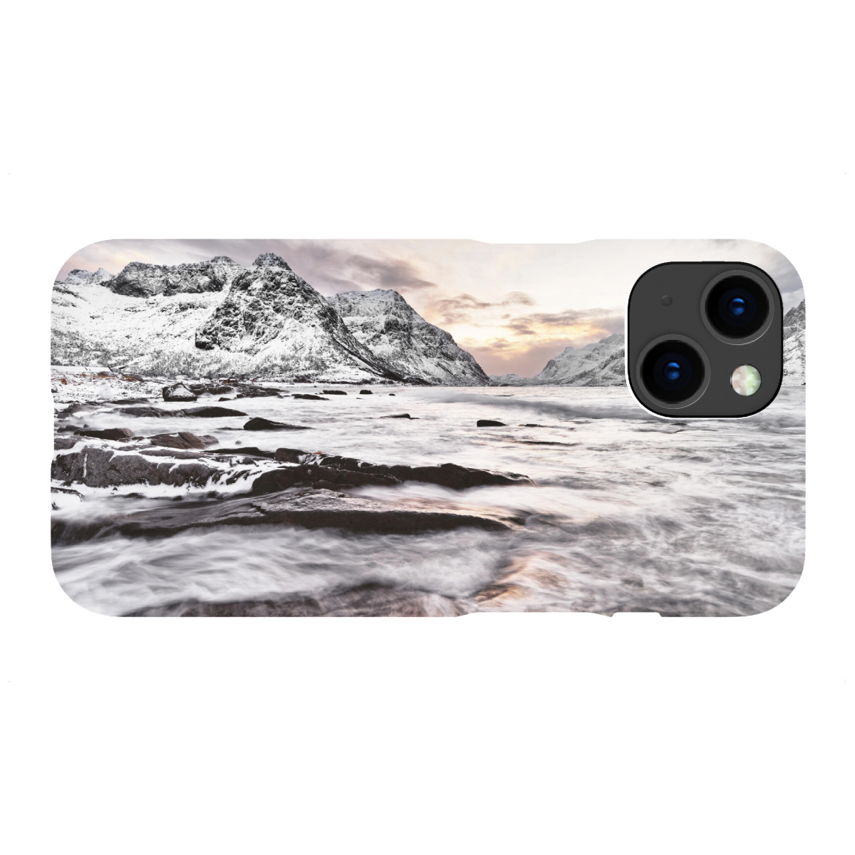 "Kalter Sonnenaufgang"für iPhone - Premium-Case Handyhülle artboxONE