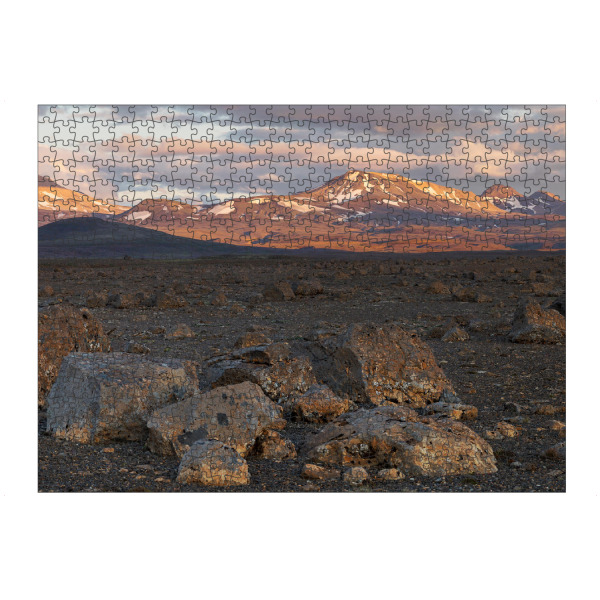 Puzzle Ravensburger "Island - Bergkette im Abendlicht" artboxONE - Natur,Reise,Reise / Länder