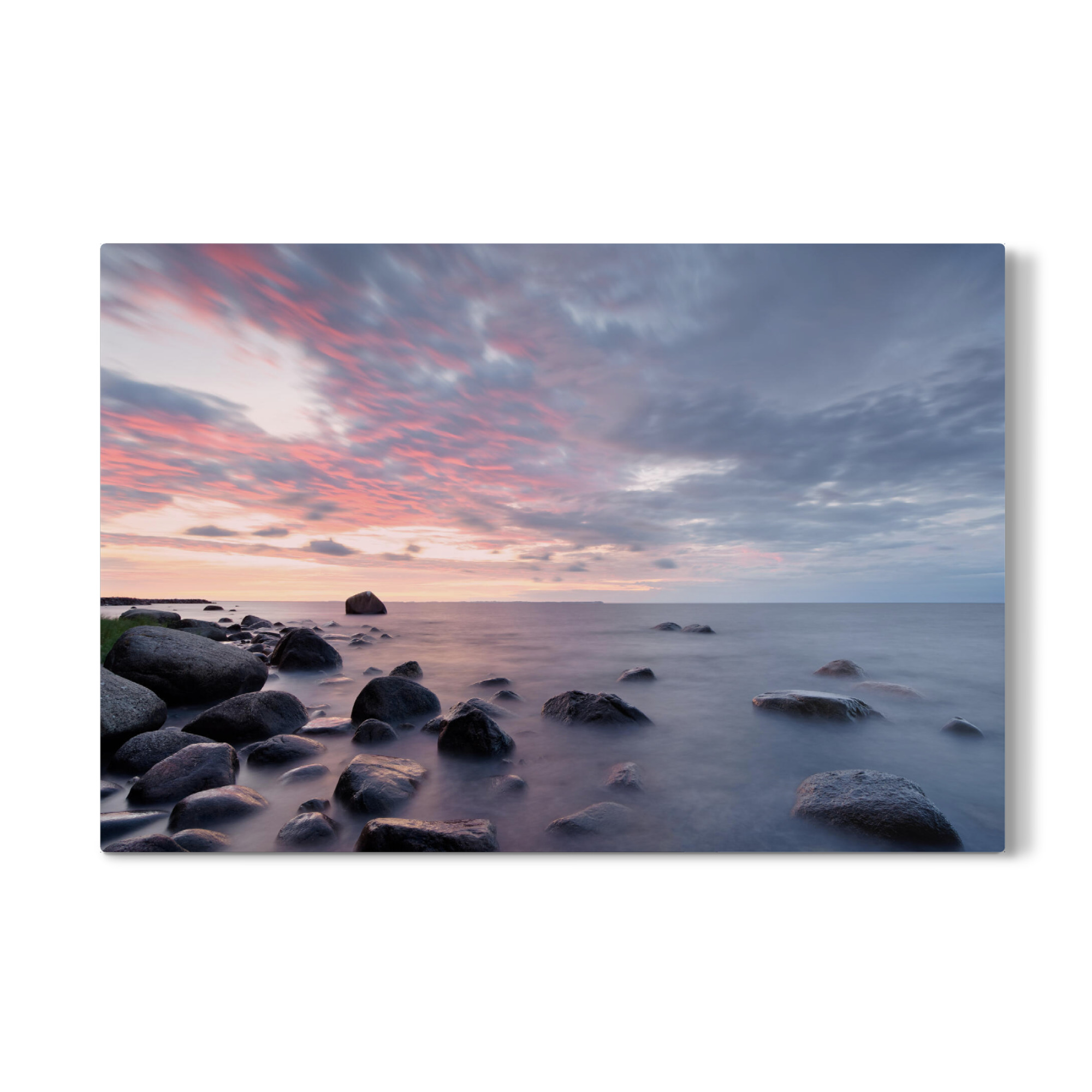 Galerie-Print "Abendlicht am Steinstrand" 30x20 cm artboxONE
