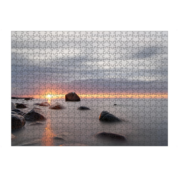 Puzzle Ravensburger "Sonnenstrahl am Steinstrand" artboxONE - Natur