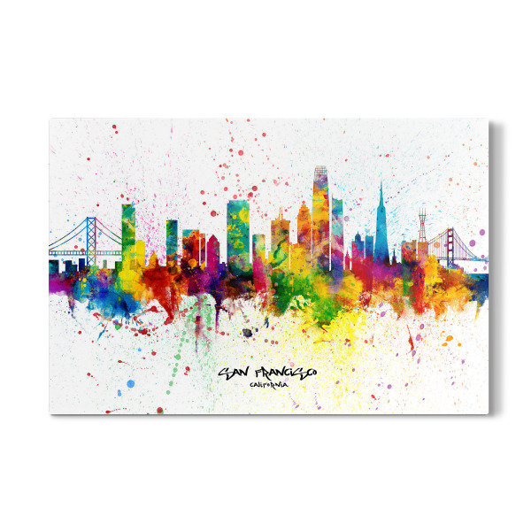 Galerie-Print "San Francisco Skyline Splash" 30x20 cm artboxONE