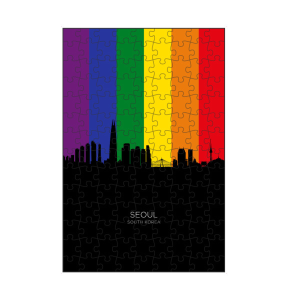 artboxONE Puzzle "Seoul Skyline South Korea Pride" artboxONE - Städte
