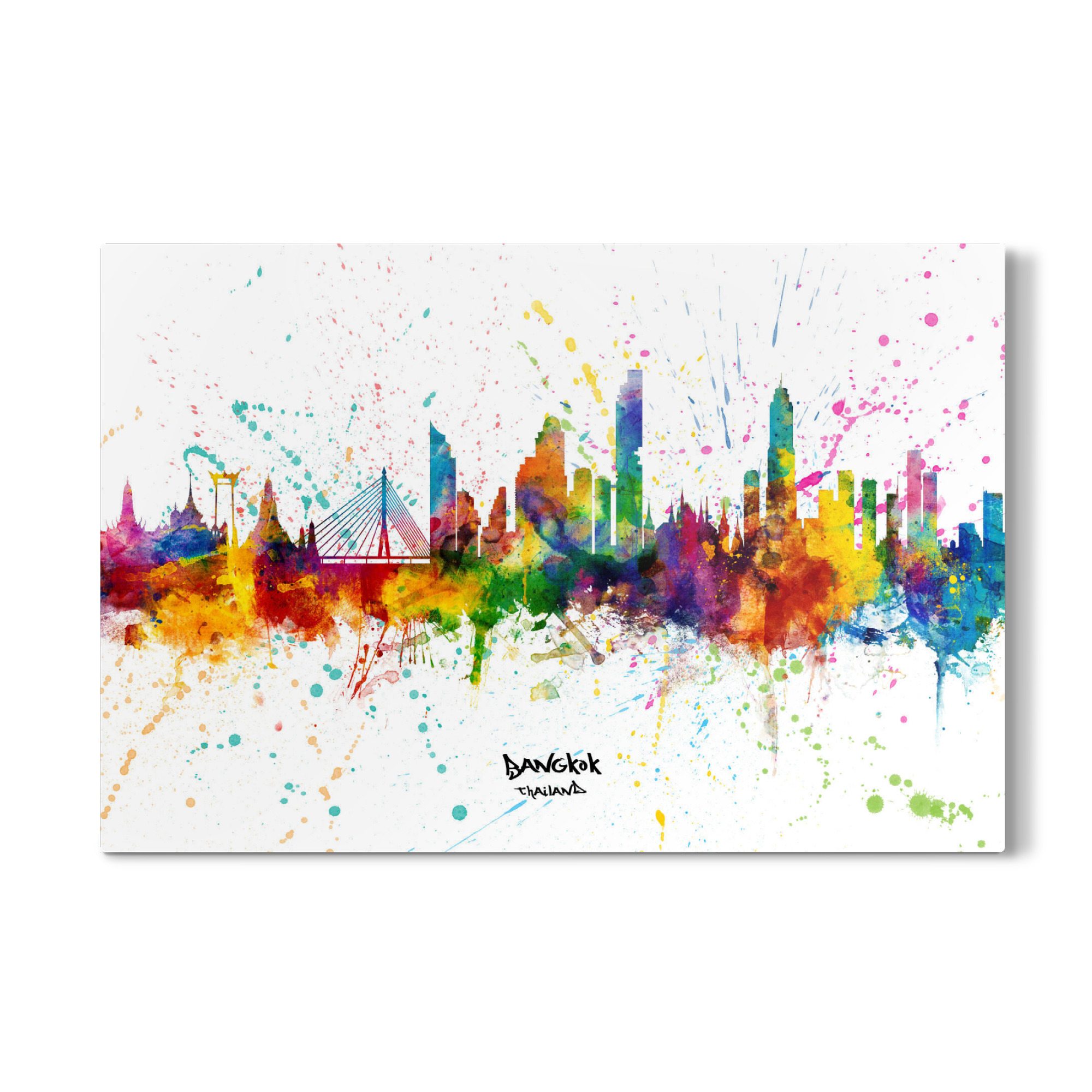 Galerie-Print "Bangkok Thailand Skyline Splash" 75x50 cm artboxONE