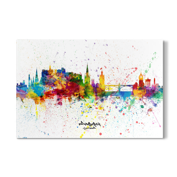 Galerie-Print "Edinburgh Scotland Skyline Splash" 30x20 cm artboxONE