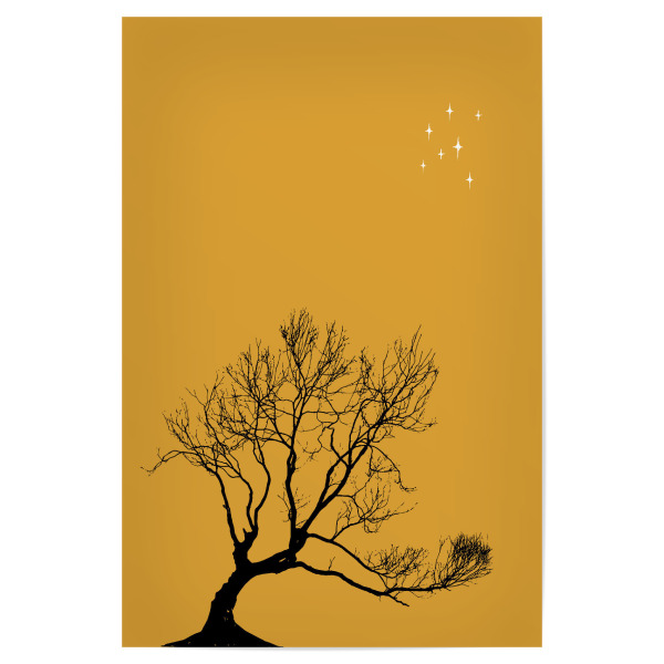 Poster "Baum in der Wüste" artboxONE - Natur,Abstrakt,Reise / Afrika
