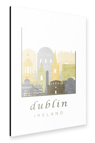 Alu-Dibond "Dublin skyline desert" 30x20 cm artboxONE
