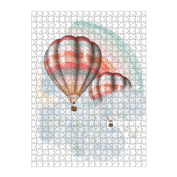 Puzzle Ravensburger "Airballoon Illustration" artboxONE - Natur,Reise,Für Kinder,Festivals