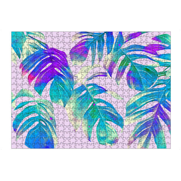Puzzle Ravensburger "Monstera Leaves-II" artboxONE - Natur
