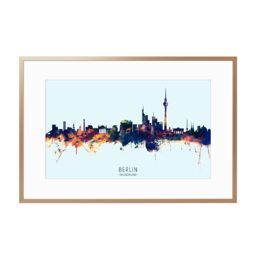 Berlin Germany Skyline BlueOrange