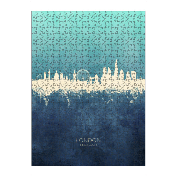 artboxONE Puzzle "London England Skyline NavyCyan" artboxONE - Städte,Städte / London