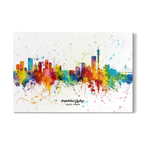 Galerie-Print "Johannesburg Skyline Splash" 30x20 cm artboxONE