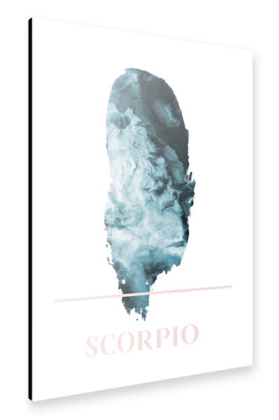 Alu-Dibond "Agate Zodiac Sign - Scorpio" 30x20 cm artboxONE