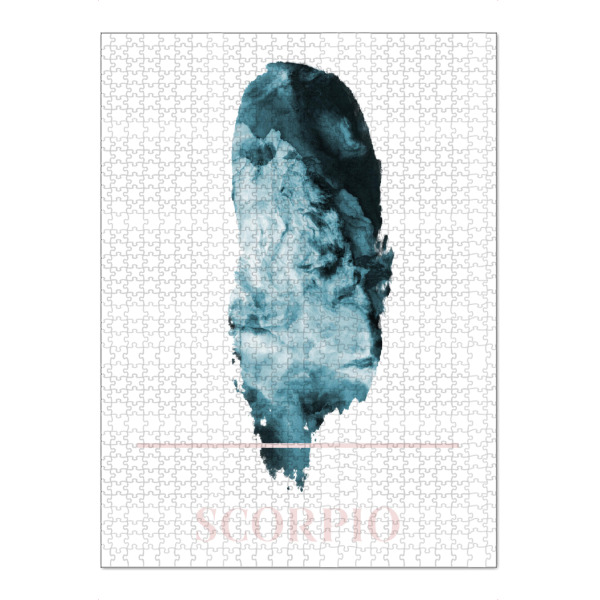 Puzzle Ravensburger "Agate Zodiac Sign - Scorpio" artboxONE - Abstrakt - Sternzeichen,Pastell,Skorpion,Horoskop,Astrologie - Bild sternzeichen