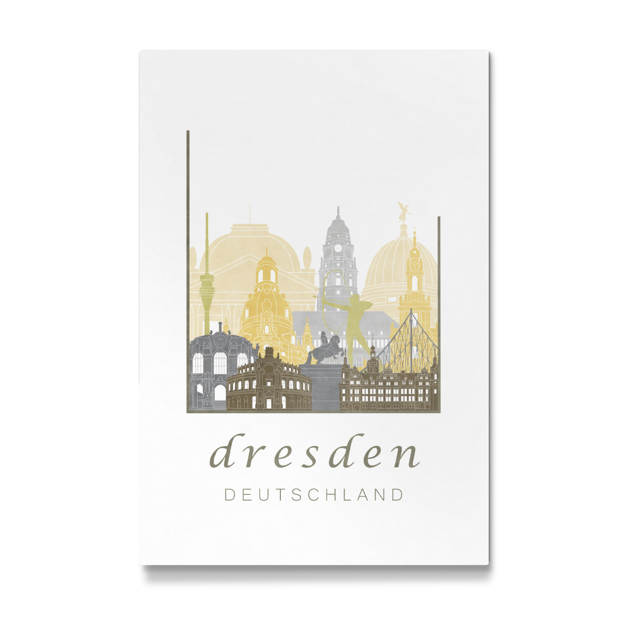 Galerie-Print "Dresden skyline desert" 75x50 cm artboxONE