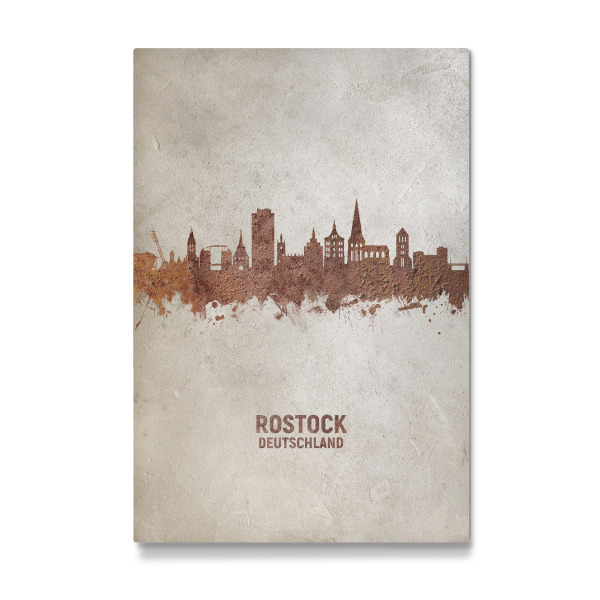 Galerie-Print "Rostock Germany Skyline Rust" 30x20 cm artboxONE