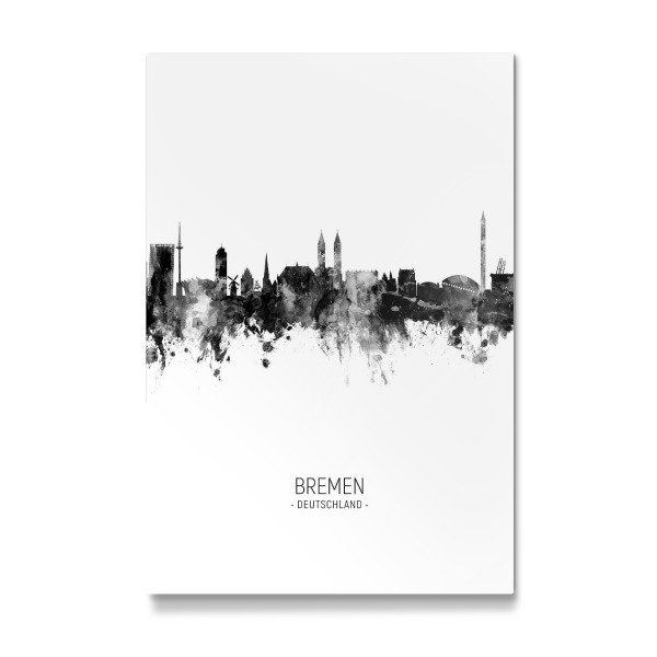 Galerie-Print "Bremen Germany Skyline BW" 30x20 cm artboxONE