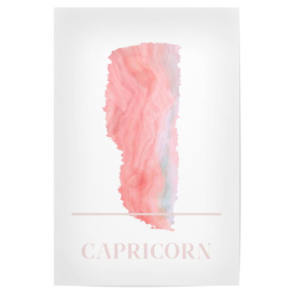 Poster "Agate Zodiac Sign - Capricorn" artboxONE - Abstrakt,Galaxy