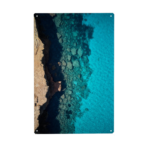 Holzbild "Rainbow Ocean" artboxONE - Reise / Strand und Meer