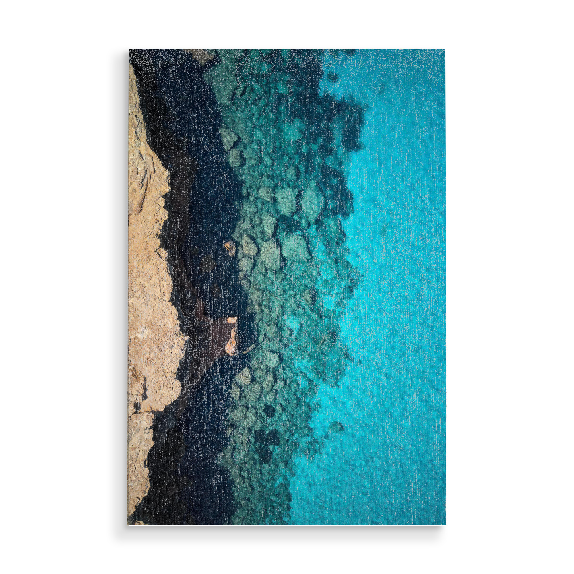 Holzbild "Rainbow Ocean" artboxONE - Reise / Strand und Meer
