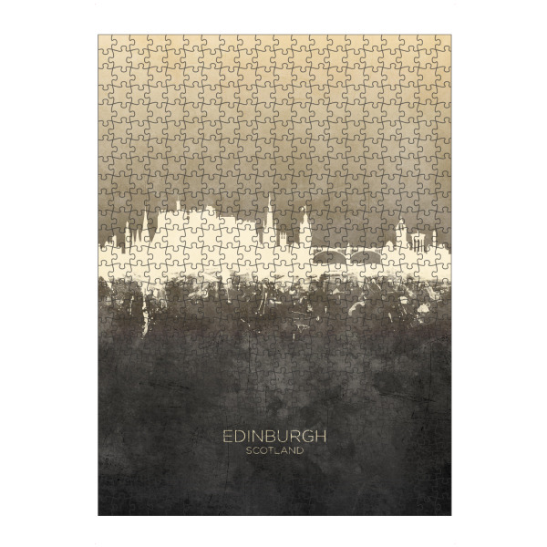 artboxONE Puzzle "Edinburgh Scotland Skyline Taupe" artboxONE - Städte