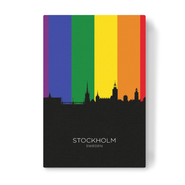 Leinwandbild "Stockholm Sweden Skyline Pride" artboxONE - Städte,Städte / Stockholm