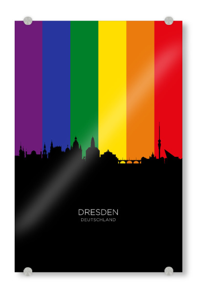 Acrylglasbild "Dresden Germany Skyline Pride" artboxONE - Städte,Städte / Dresden