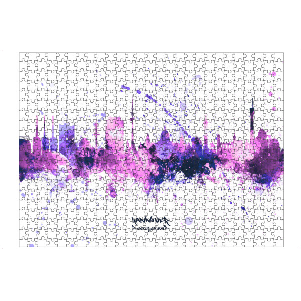 artboxONE Puzzle "Hannover Skyline PurplePink" artboxONE - Städte