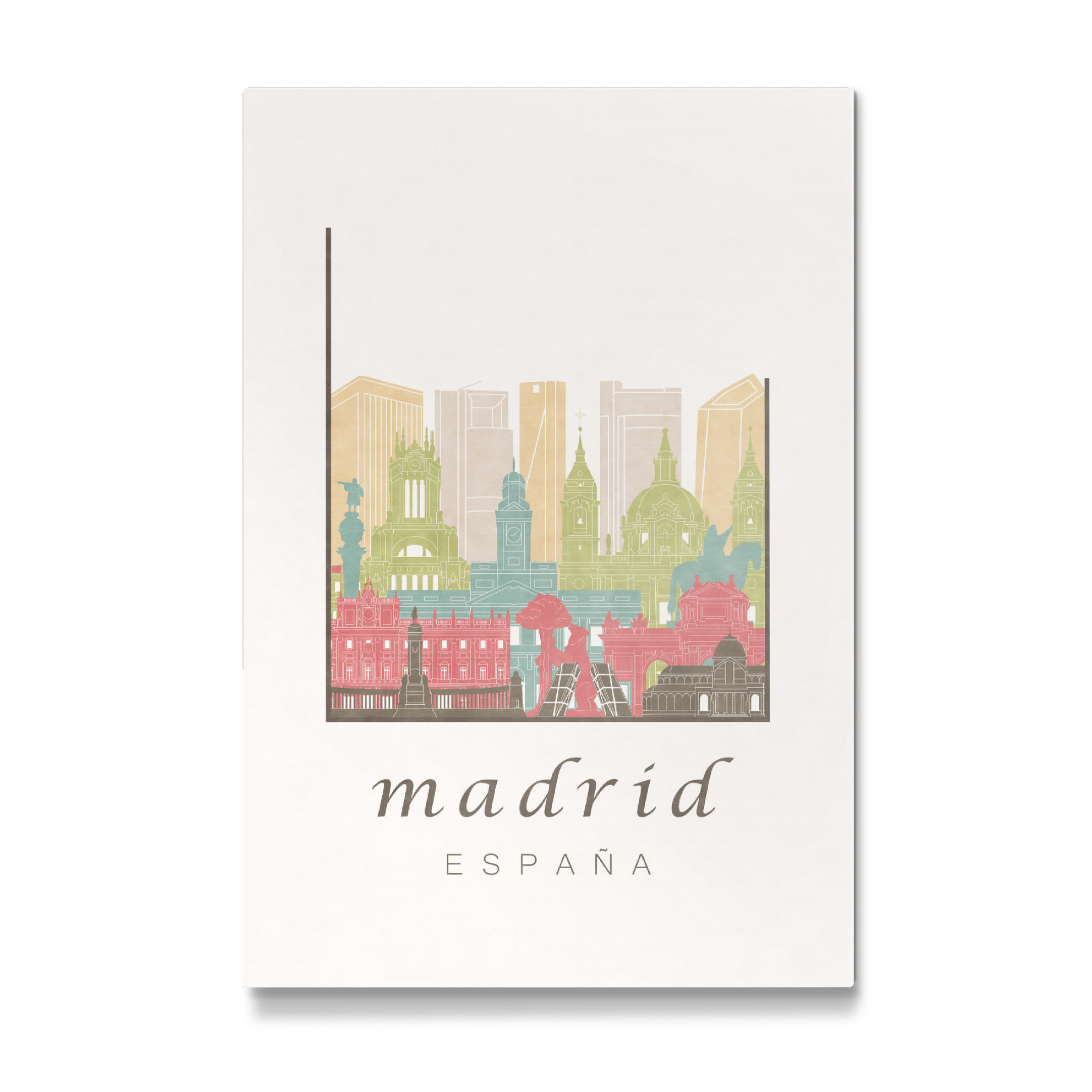 Galerie-Print "Madrid skyline pastel" 75x50 cm artboxONE