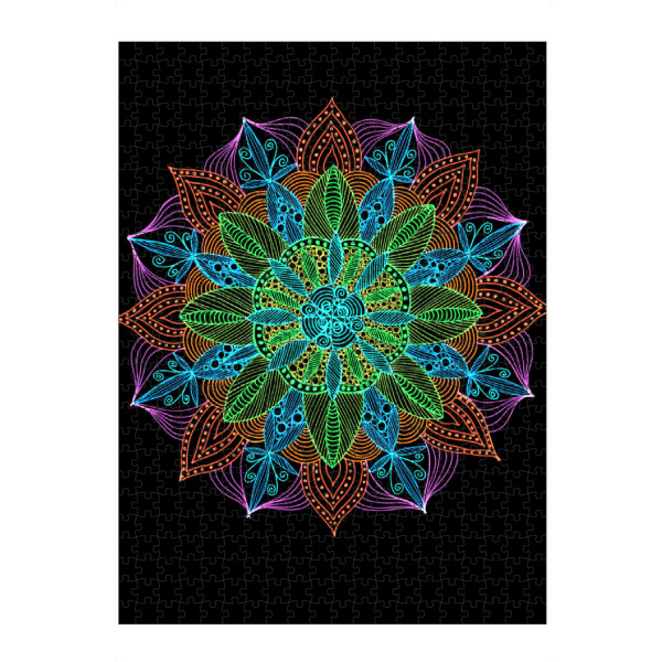 artboxONE Puzzle "Neon Mandala" artboxONE - Abstrakt