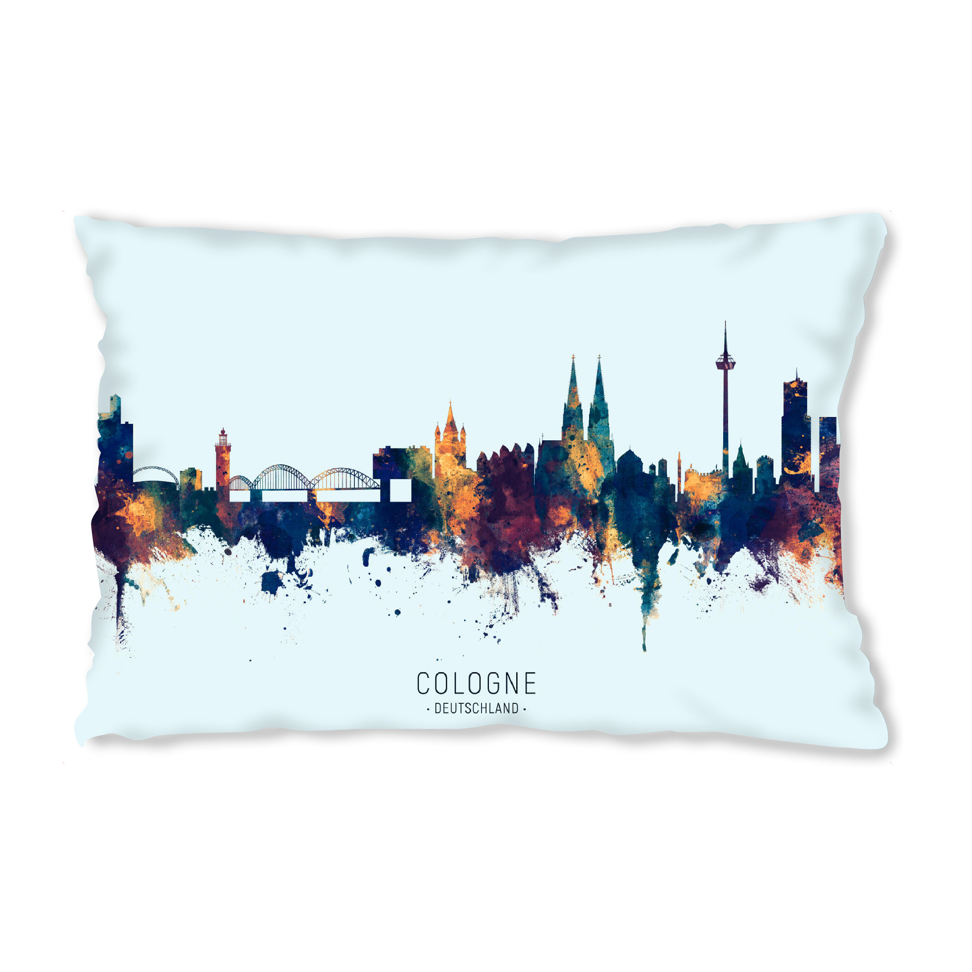 Design-Kissen "Cologne Germany Skyline BlueOrange" artboxONE - Städte,Städte / Köln