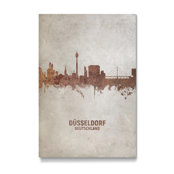 Galerie-Print "Düsseldorf Germany Skyline Rust" 30x20 cm artboxONE