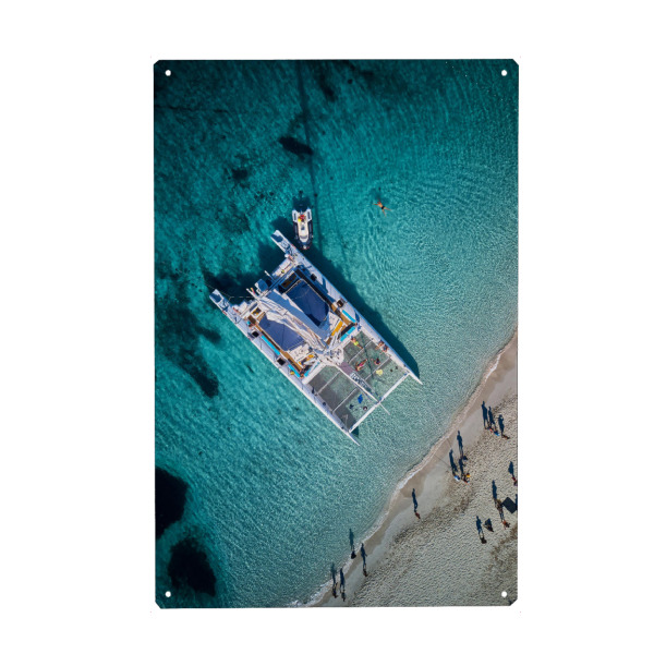 Holzbild "Catamaran" artboxONE - Reise / Strand und Meer