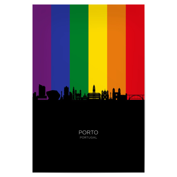 Poster 30x20 cm "Porto Portugal Skyline Pride" artboxONE - Städte