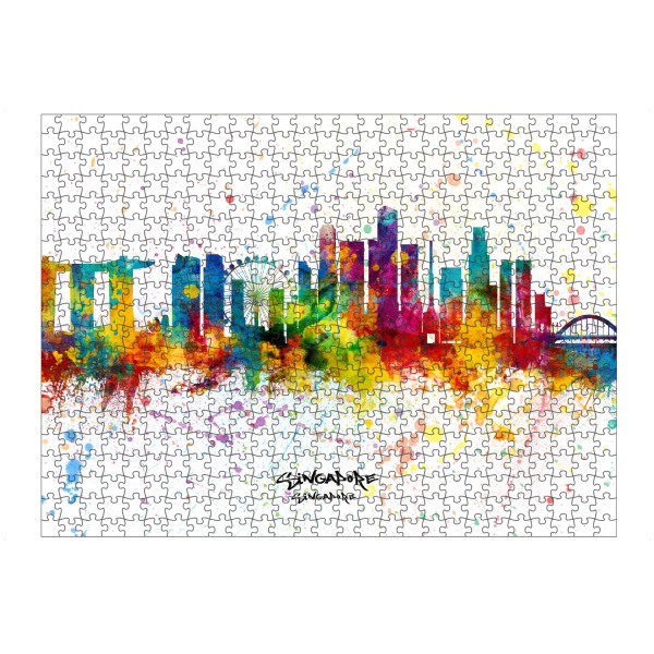artboxONE Puzzle "Singapore Skyline Splash" artboxONE - Städte,Städte / Singapur